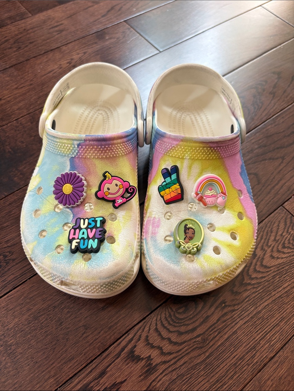 Crocs Clogs Tie-Dye Kids Shoes Size J1
